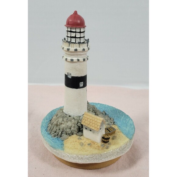 Our America Candle Topper Jar Lid Cover Resin Topper Lighthouse - Picture 3 of 8